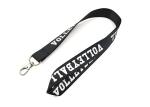 Black Nylon Material Custom Business Lanyards With Full Color Printing