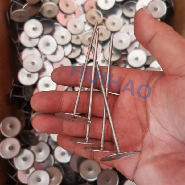 2.7 X 70 Mm Capped Insulation Weld Pins With Bevel Edge Washer