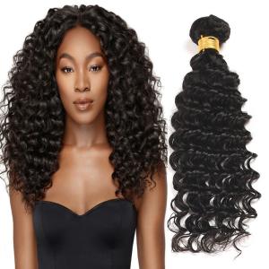 Wholesale Natural Black Virgin Human Hair Bundles Without Lice / Machine Double Weft from china suppliers