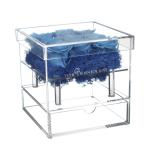 Acrylic Blue Exquisite Nine Eternal Roses Preserved Flowers For Valentine'S Day