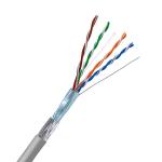 CAT5E SFTP Gray LSZH Jacket 24AWG 100 MHz Ethernet Cable 328FT