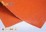 1000℃ 0.75mm High Temperature Resistant Red Silicone Coated Silica Fabric For