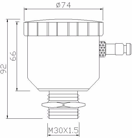 LED 40 KHz 0.3%FS ultrasonic DC12V pool water sewage fuel level meter