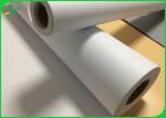 24" X 150 Feet Wide Format White Paper Roll 3" Core For Inkjet Printing