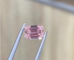 Unmounted CVD Polished Loose Diamonds Stone Pink Emerald 0.65CT