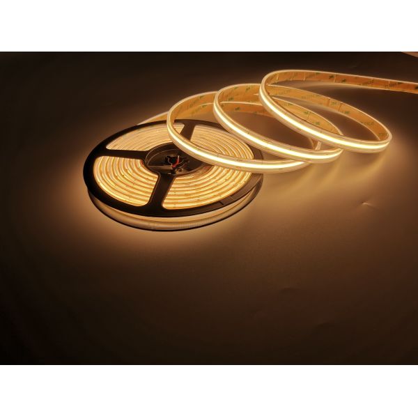 Waterproof IP65 COB Flexible Rope Light 12V 24V LED Strip With TUV CE