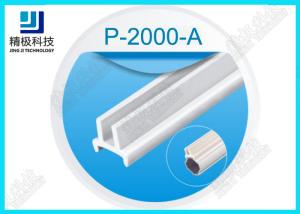 Wholesale Aluminium Alloy Tube Glass Card Slot For 5mm Glass Pane And Acrylic Board PP In White P-2000-A from china suppliers