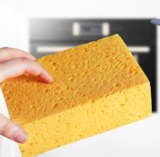 Yellow Highly Absorbent Soft Texture Flex Texture Sponge With Rich Bubbles For Gentle Cleaning