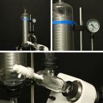 Short Path Distillation Glassware With PTFE Circulating Vacuum Pump rotary film