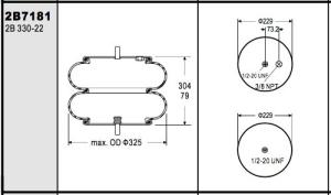 Wholesale W01-358-7181 Goodyear Air Spring 2B12-411 ContiTech Number FD330-22 472 from china suppliers