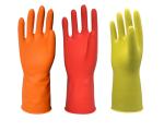Dip Flocklined L 70g Household Cleaning Gloves Tear Resistance
