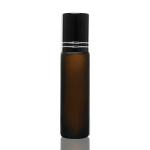 Perfume Serum Packaging Amber Glass Essential Oil Bottle 8ml With Roller Ball