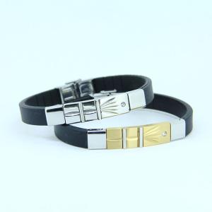 Wholesale Factory Direct Stainless Steel High Quality Silicone Bracelet Bangle LBI98 from china suppliers