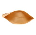 Customized Standing Plain Kraft Paper PE Food Pouch