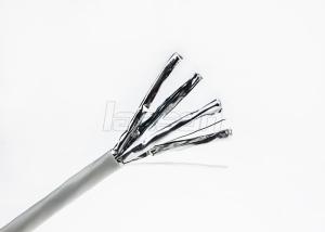 Wholesale U / FTP 0.58mm Bare Copper Cat6A Lan Cable Gray Jacket Color Customized from china suppliers