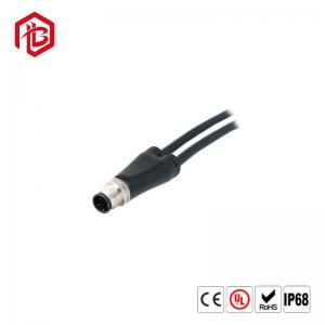 Wholesale M12 A Code Female Flange Type Connector 5 Pin Front Side Fastening Wires Connector from china suppliers