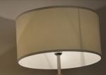 9W Tall Wooden Tripod Floor Lamp With Remote Floor Polished Chrome Finish