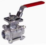 Floating 3 - pc Ball Valves Stainless Steel For High Pressure Welding End