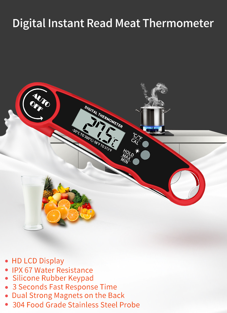 Wireless Kitchen Food BBQ Meat Digital Thermometer And Waterproof For Cooking Mastery