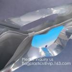 Slider Zipper Handle Foil Thermal Cooler Bag, Reusable Insulated, Refrigerated