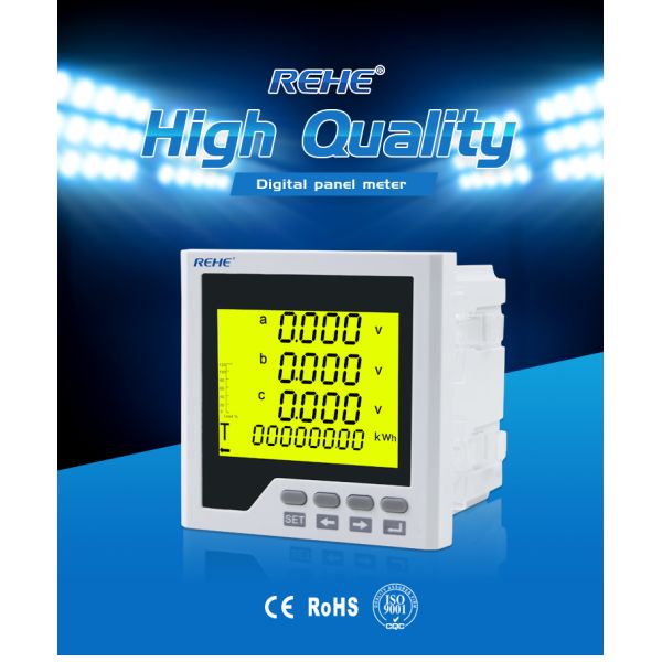 Factory Price LCD Display Three Phase Current Voltage Frequency Multi-function Monitoring Meter CN-3UIF3Y