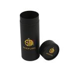 Matte Black Cylinder Tube Perfume Essential Oil Paper Packaging Box Custom Order