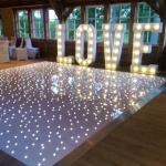 Hot sale Party Wedding Tiles Acrylic Remote White 60*60cm LED Starlit Dance