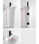Dual-Flush Pedestal Basin with Environmental Glaze The Ultimate Cleaning