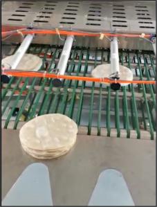 Wholesale 220V / 380V Temperature Controlled Tortilla Production Line Roller Speed 3 - 20m/Min from china suppliers
