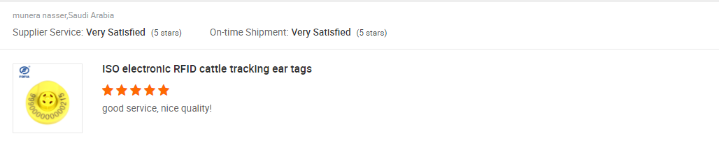 FULL ICAR Certified FDX-B Cattle Ear Tags RFID With Unshared ICAR Code 991